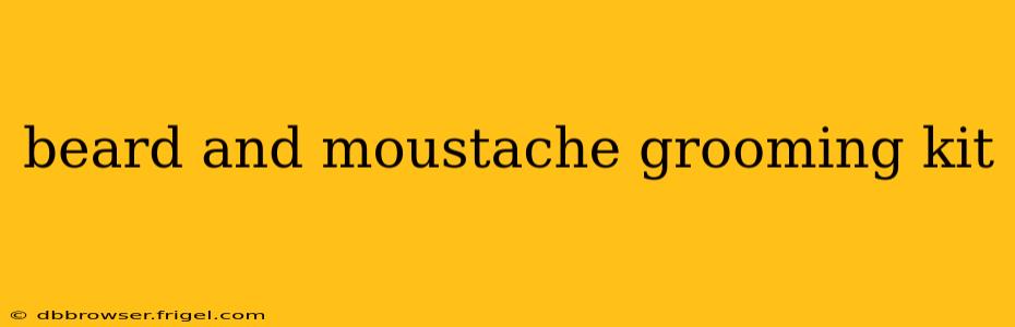 beard and moustache grooming kit