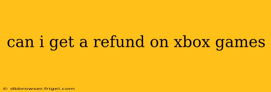 can i get a refund on xbox games