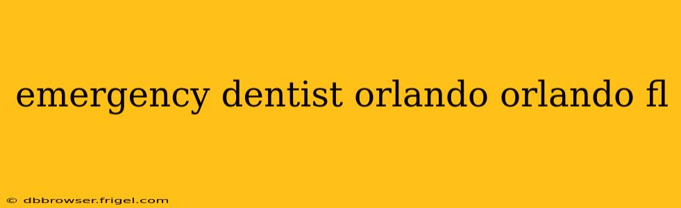 emergency dentist orlando orlando fl