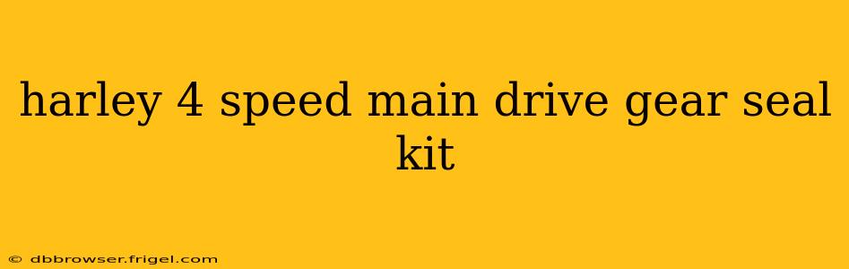 harley 4 speed main drive gear seal kit