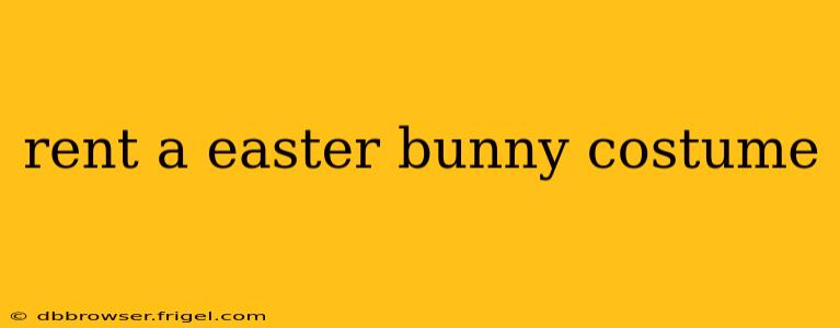 rent a easter bunny costume