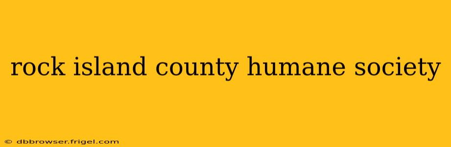 rock island county humane society