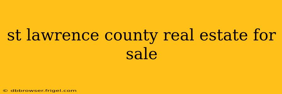 st lawrence county real estate for sale
